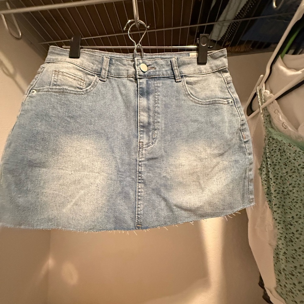 Denim Mini Skirt